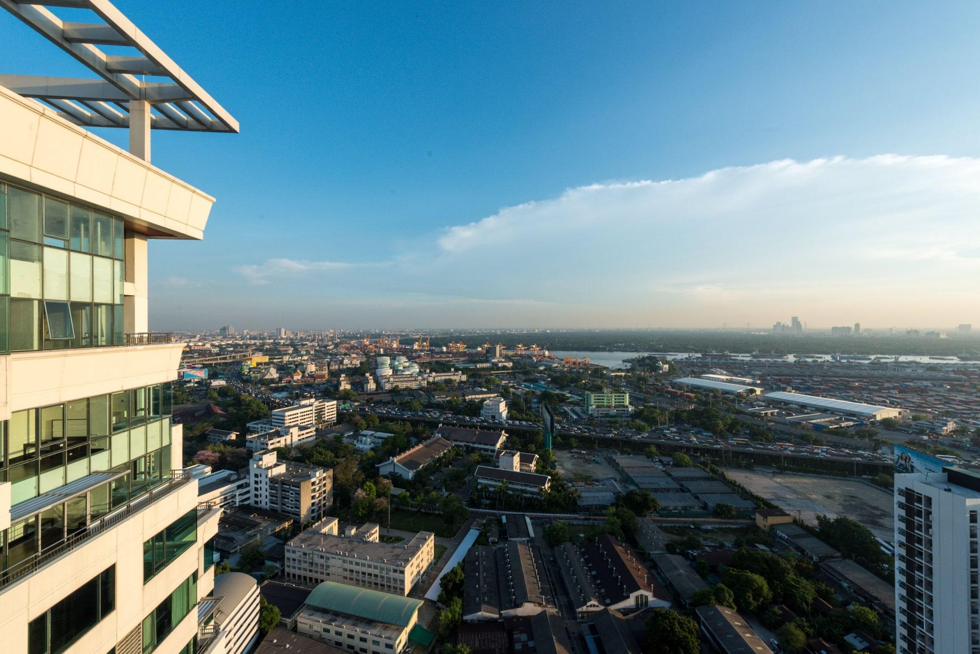 Jasmine Grande Residence Bangkok Exterior photo View of the city from the 25th floor of the building
